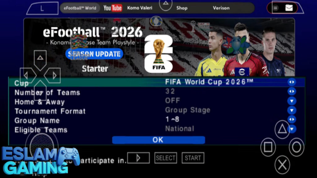 Untitled-Project-2-8-1024x576 eFooball 2026 Mobile Ppsspp (Pes 2026 Psp) Zip File Android Ps5 Camera Download
