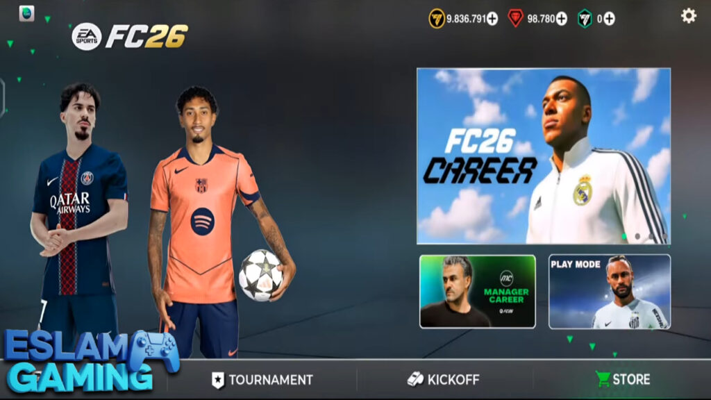 Untitled-Project-13-1-1024x576 FIFA 16 Mod FC 26 for Android offline with Arab leagues and the UEFA Champions League Download
