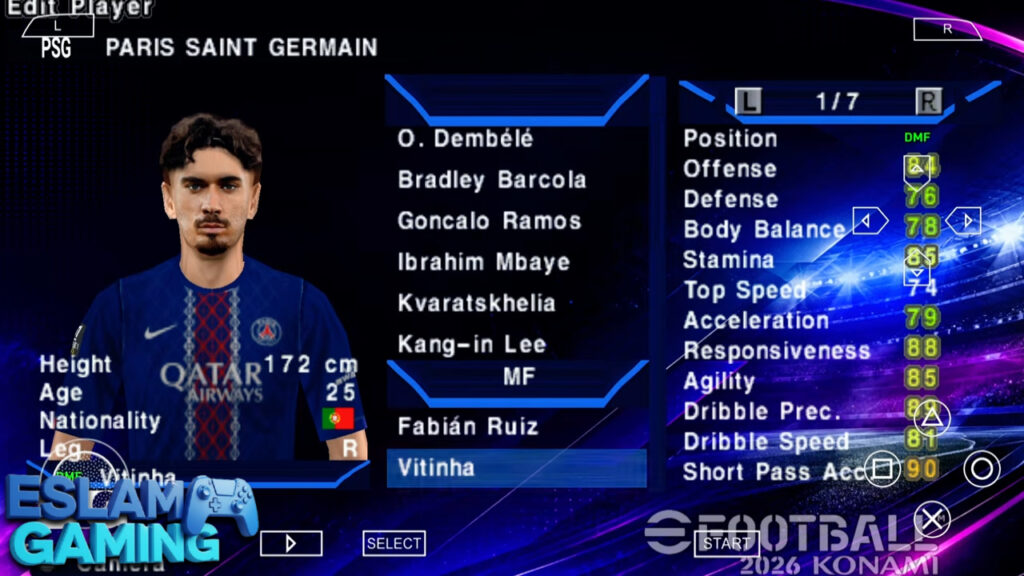 Untitled-Project-2-45-1024x576 eFootball PES 2026 PPSSPP Android Offline PS5 Camera | Efootball 2026 PSP Full Update & PlayerTattoo