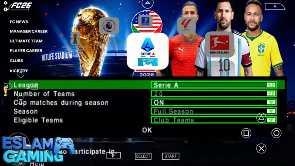 Untitled-project-1-11-1024x576 EA Sports FC 26 Ppsspp (World Cup) Android Ps5 Camera Offline Download | FIFA 26 PSP