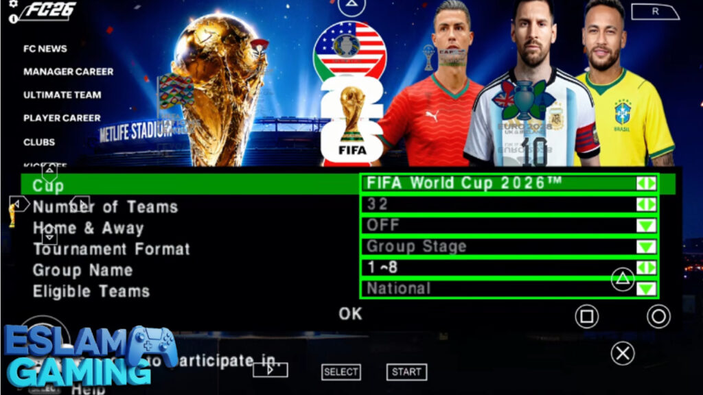 Untitled-project-2-11-1024x576 EA Sports FC 26 Ppsspp (World Cup) Android Ps5 Camera Offline Download | FIFA 26 PSP