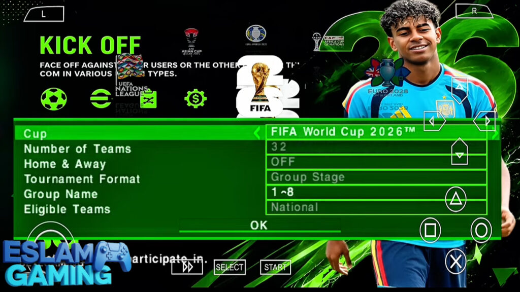 Untitled-Project-6-36-1024x576 eFootball PES 2026 PSP Android Offline PS5 Camera | Efootball 2027 PPSSPP UCL Update Download
