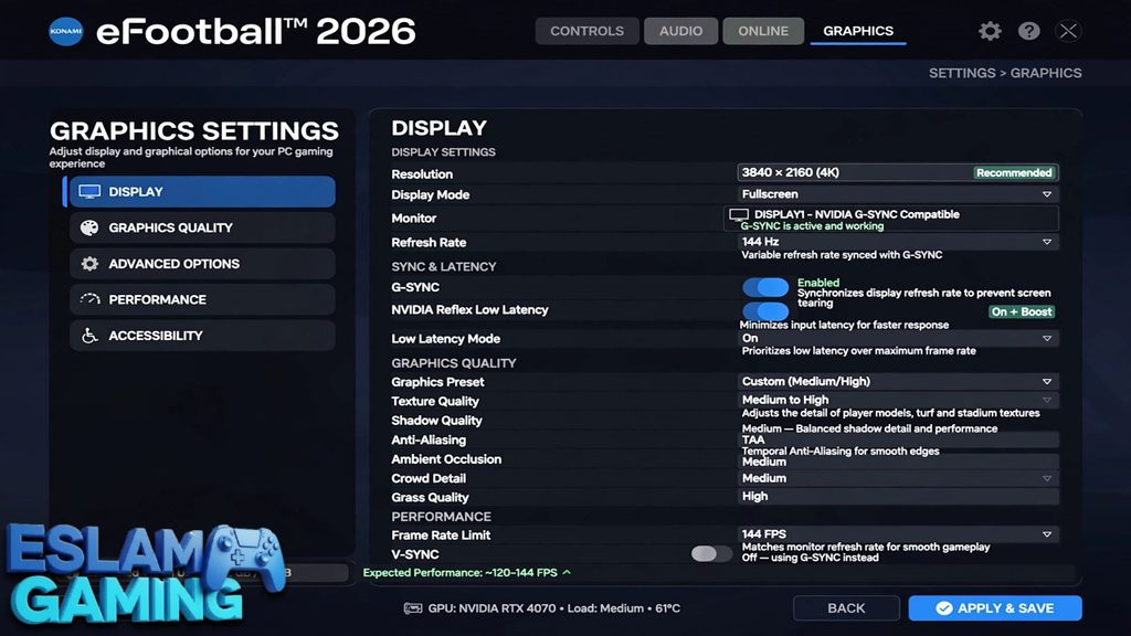 Untitled-Project-1-33-1024x576 eFootball 2026 Best Settings for PS5 and PC - 4K 60FPS No Lag Guide (USA & Germany Meta)