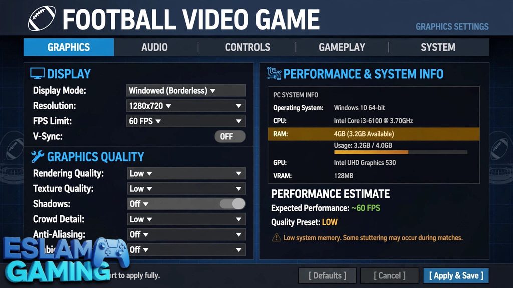 Untitled-Project-1-41-1024x576 eFootball 2026 Lag Fix for Low End PC 4GB RAM - 60FPS Guide USA Germany