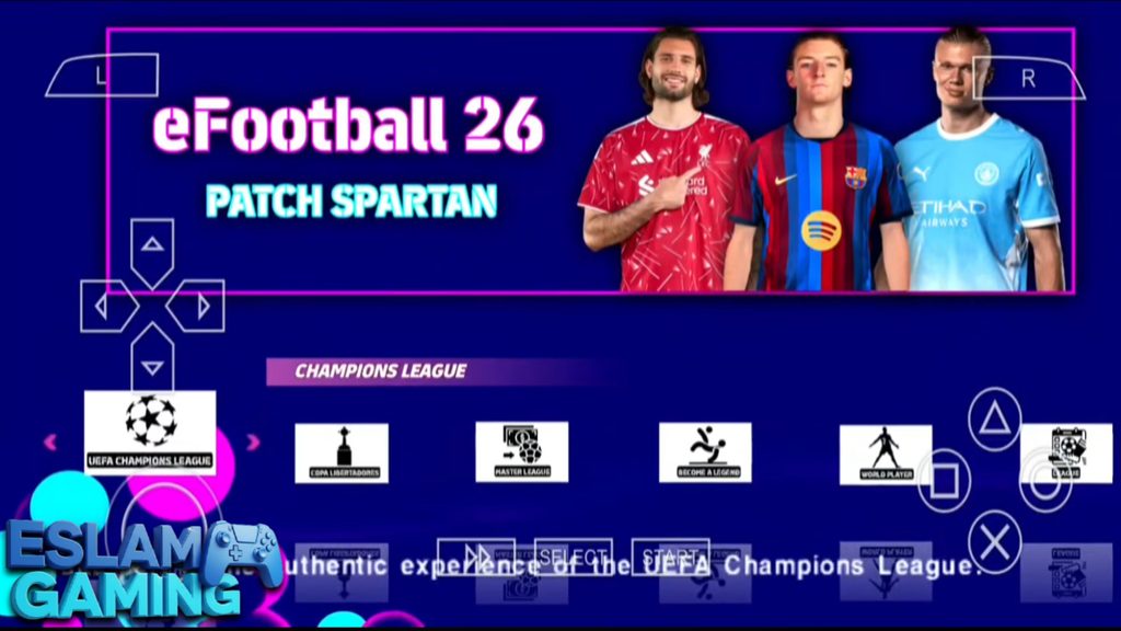 eFootball PES 2027 PPSSPP: Full update with 2026/27 transfers and kits, realistic faces, PS5 camera Download
