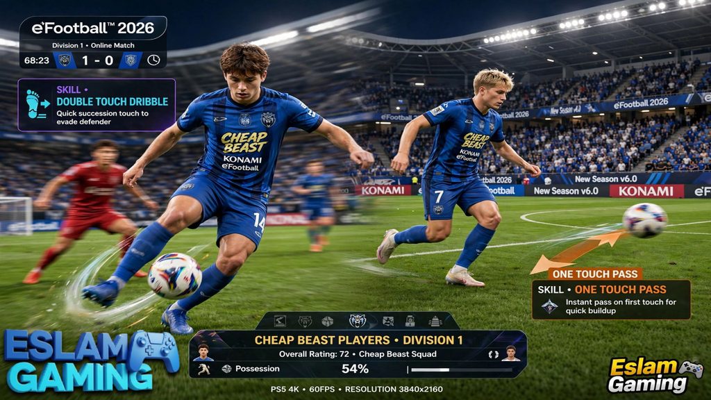 Untitled-Project-63-1024x576 eFootball 2026 Best Skills to Add - Super Sub Double Touch & One Touch Pass Guide
